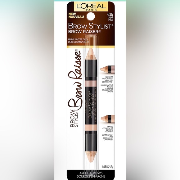 L'Oreal Paris Cosmetics Other - L'Oreal Paris Cosmetics Stylist Brow Raiser Highlighter Duo, Medium, 0.1…